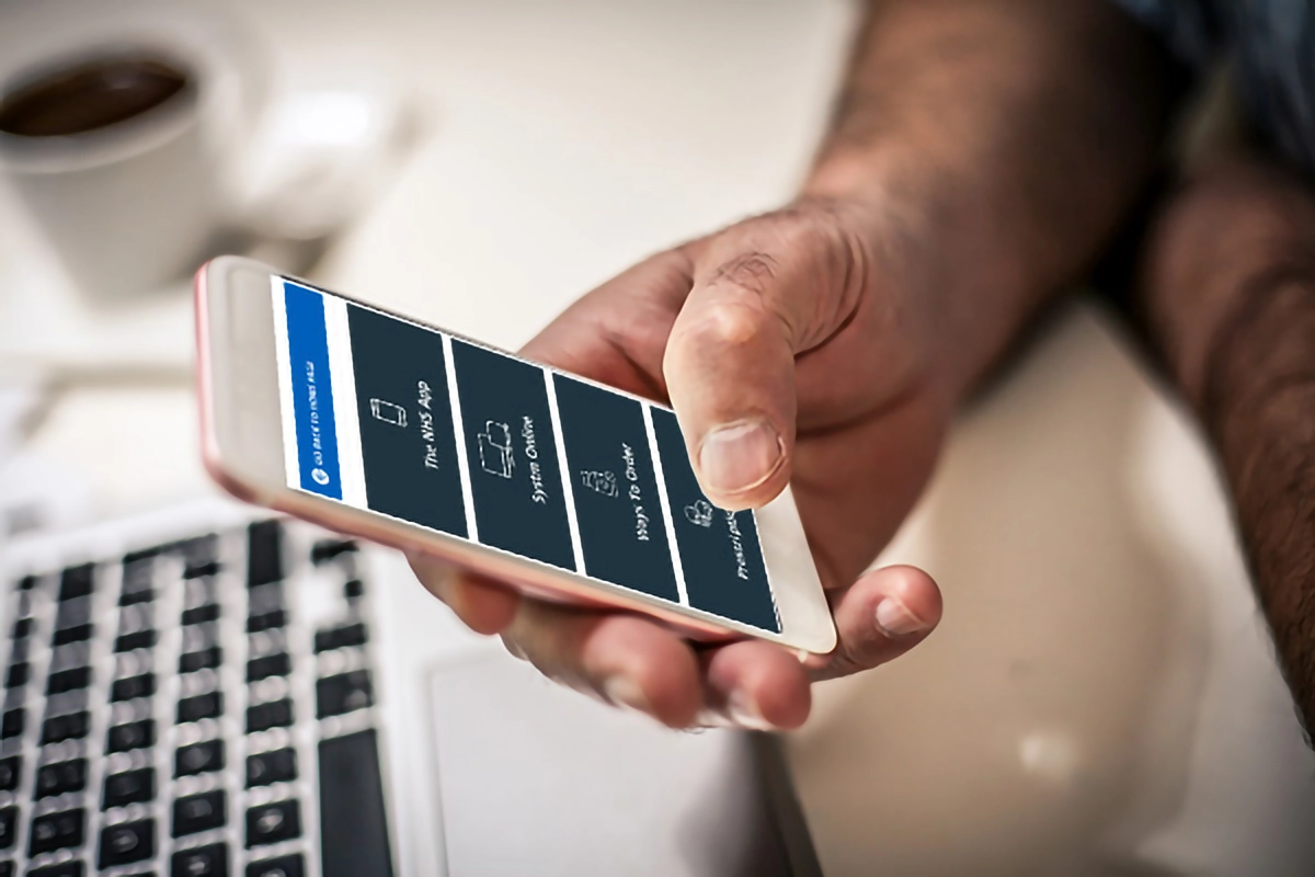 person holding phone